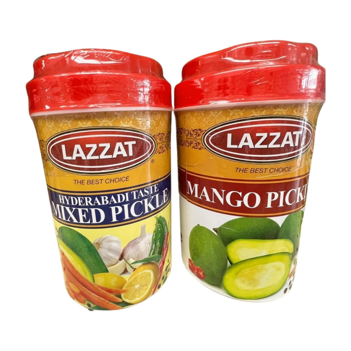 Hyderabadi Taste Mixed Pickle, Mango Carrot Garlic, 1 kg Pack of 2