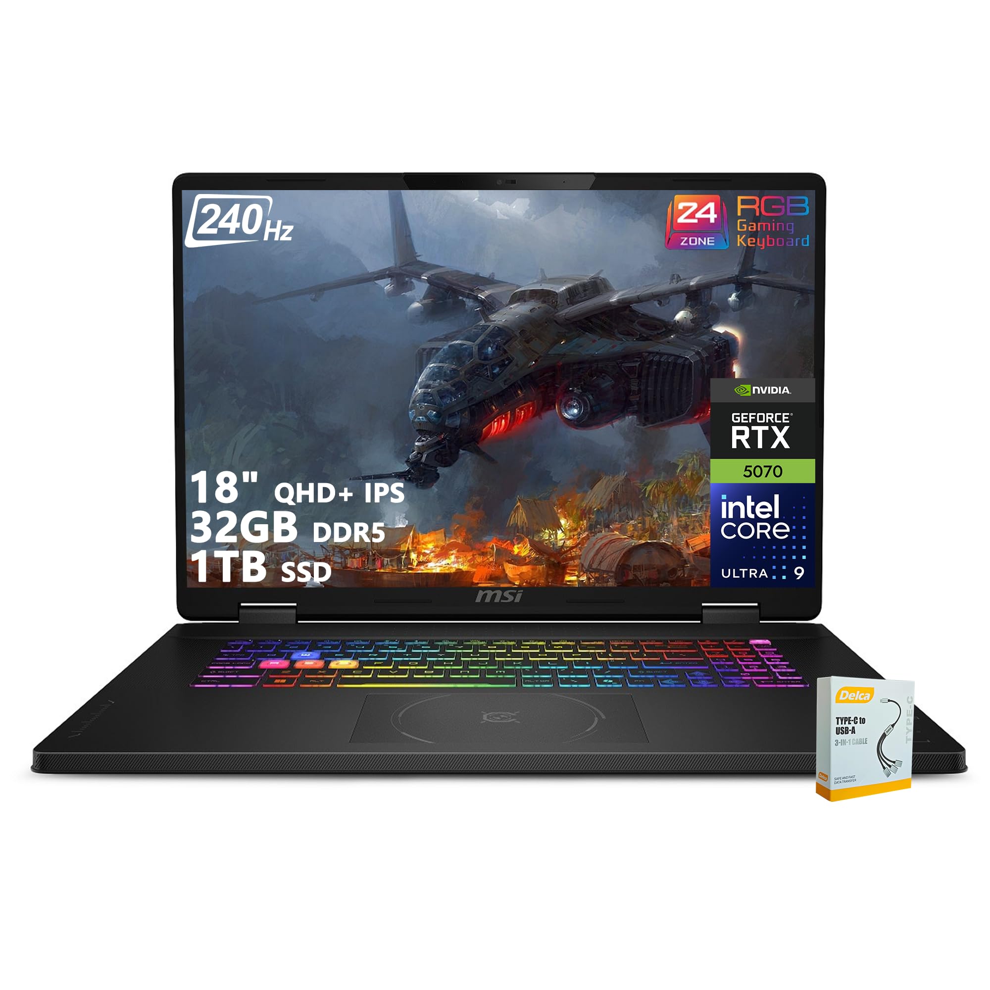 【i7×GPU×16GB×SSD✨】mouse／豪華アプリ／すぐ使える✨M518 Amazon.com: msi Crosshair 18 HX AI Gaming Laptop | 18
