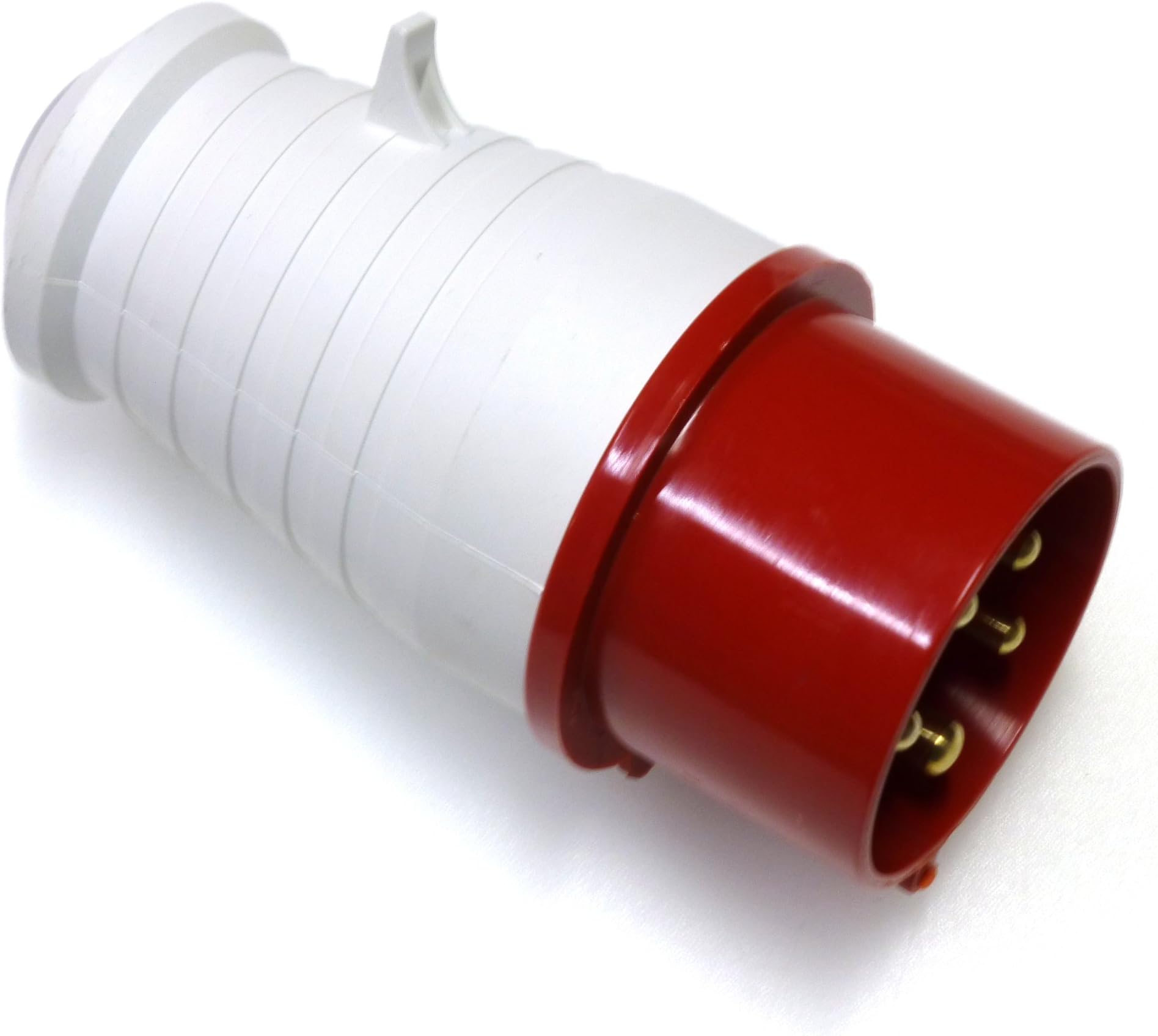 Knightsbridge IN0014 Industrial Connectors IP44 Plug 3P+N+E, 415 V, 415V 16A, Weiß/Rot