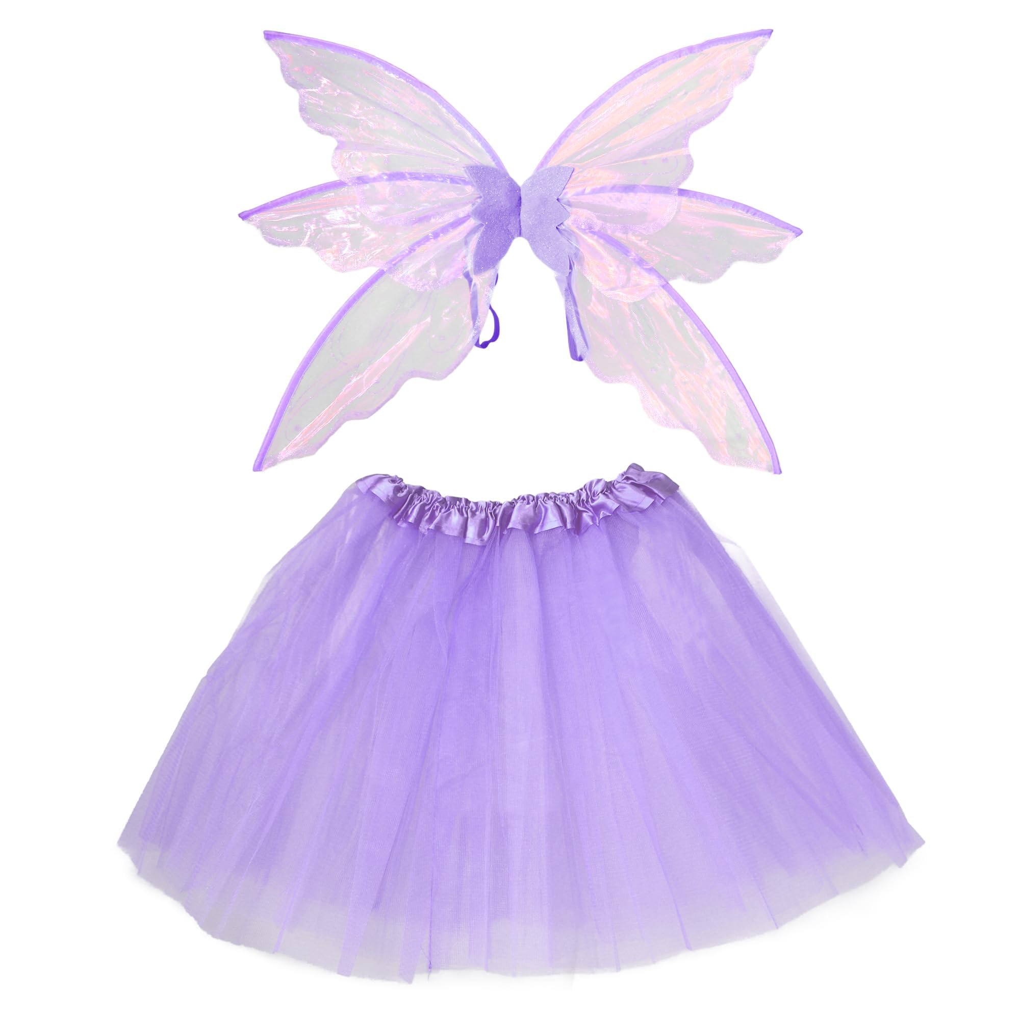 Disfraz de hada para mujer, alas de mariposa grandes con falda de tul en capas, estilo princesa elfo para Halloween, carnaval, fiestas de fantasía