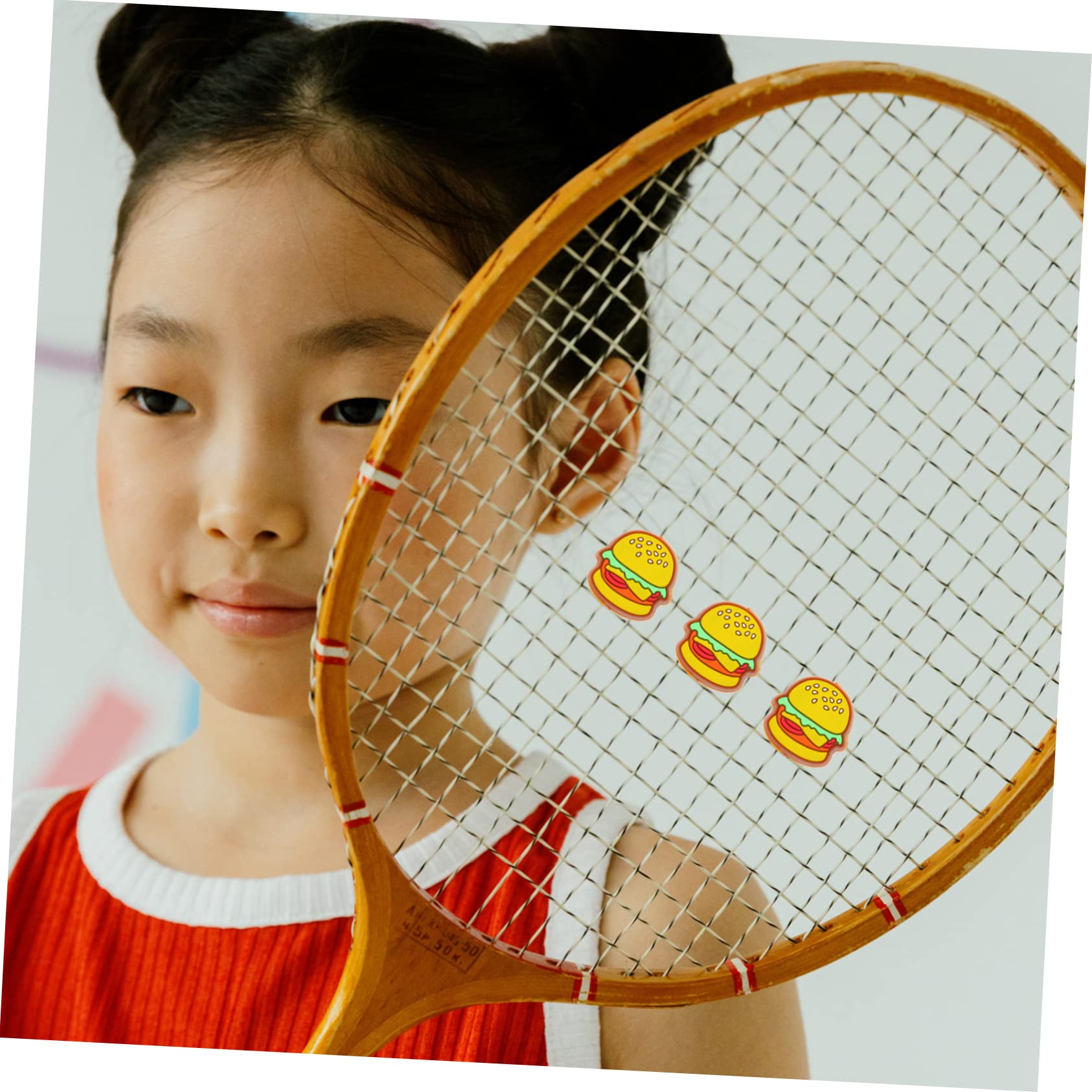 Sosoport 12 STK Stoßdämpfer für Tennisschläger Racket Dämpfer Tennis-Absorber-Dämpfer Vibrationsdämpfer für Tennis Tennisgeschenke für Männer Tennis Stoßdämpfer Pizza Lebensmittel Werkzeug