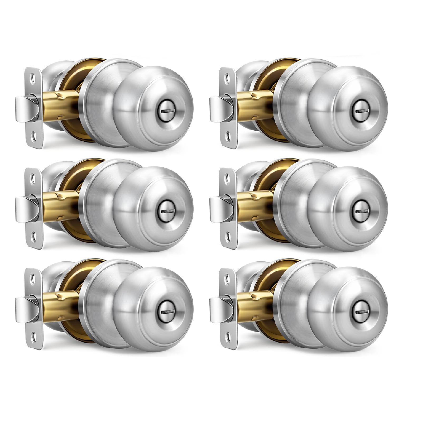 Black Door Knobs, 10 Pack Privacy Door Knobs Interior — Amazon image 27