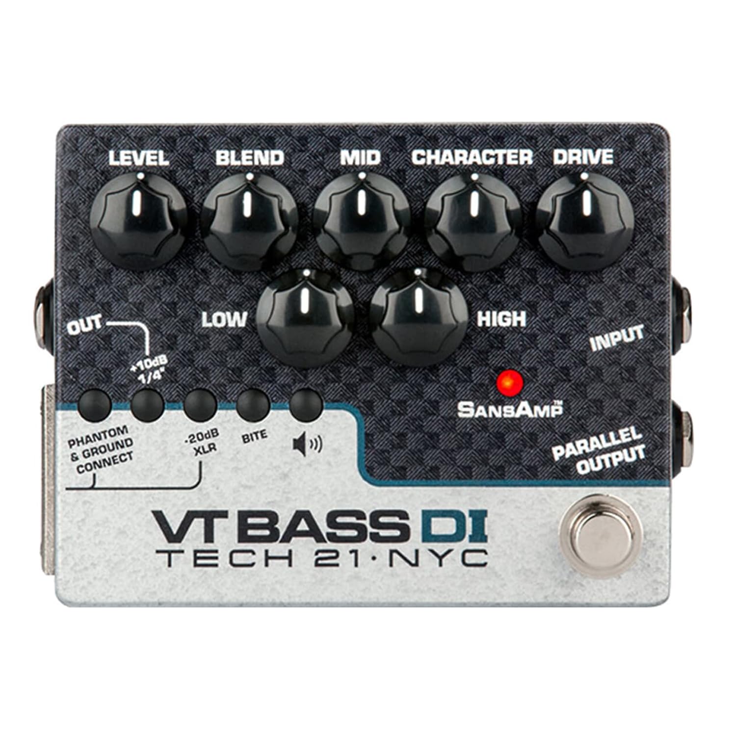 SansAmp Character VT Bass DI Preamp Effektpedal + keepdrum Netzteil