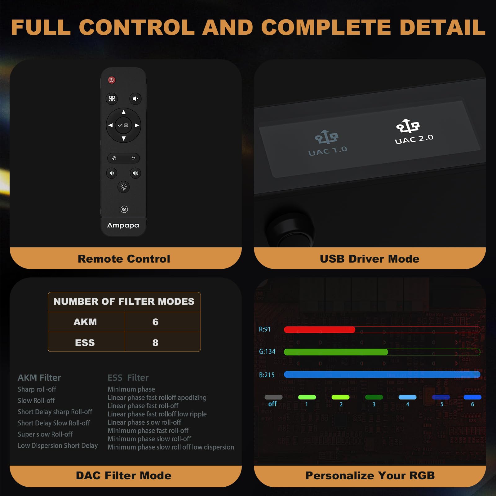 Q1 ESS9039+AK4493 USB DAC Bluetooth HiFi adapter stereo 768 kHz DSD512