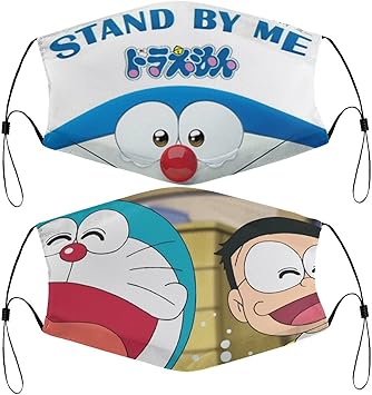 Amazon Co Jp かわいいドラえもん 1 ドラえもん 4 マスク 洗えるフェイスマスク 護布マスク 三層構造 抗菌 防臭 飛沫防止 粉塵を有効に隔離する 耳裏軽減 Pm2 5対応 おしゃれ 大人用 M型の鼻挟みがついています ドラッグストア