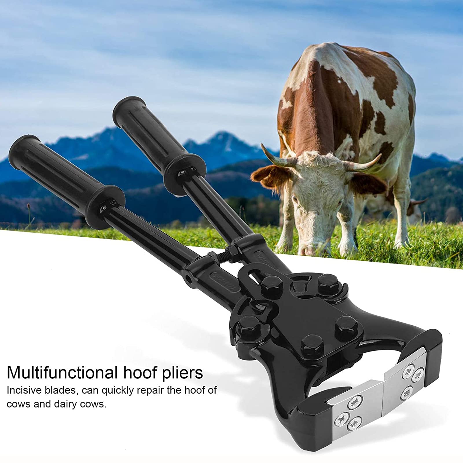 Alicates Profesionales De Metal para Cascos De Caballo,Suministros estables de Acero Herramienta de Limpieza Alicates de Anillo de Bloqueo para Reparar pezuñas duras de Animales Grandes y medianos