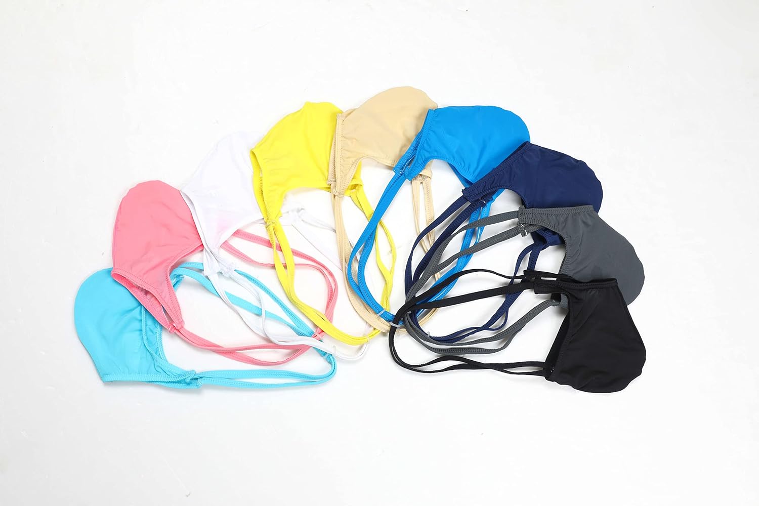 Men's Ice Silk Thong G String Classic Low Rise Bikini Briefs Underwear - Image 5