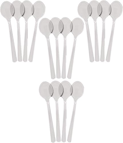10 plástico transparente cucharas de servir Transparente
