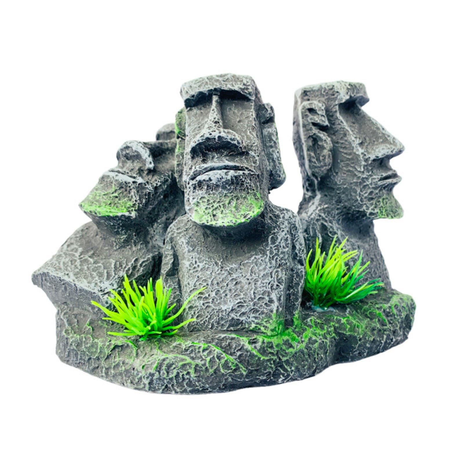 XAGMODSHN Fishtanks Decorative Accessory Stone Statue for FishTanks and Enhancing Aquariums Environment Landscaping Ornament Stone Statue