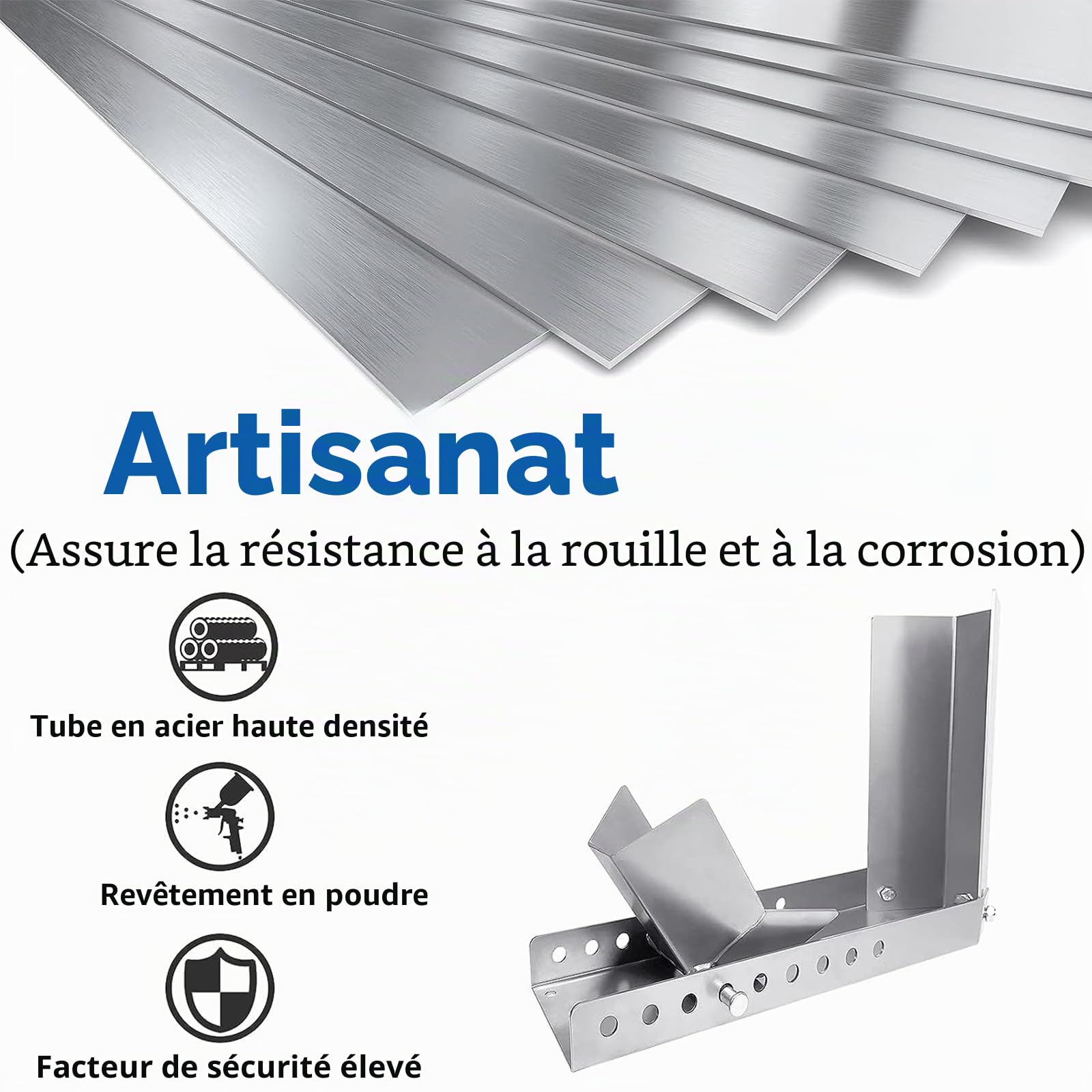 YUENFONG 1x Rail D'aide Au Chargement Moto Bascule Support De Moto Pince De Roue Avant Pour Remorque Support De Transport De Roue Avant