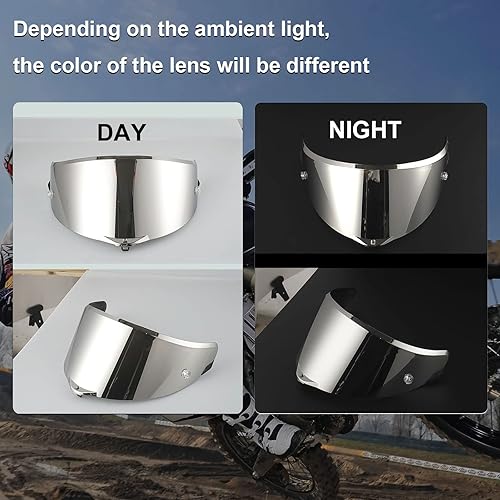 Miniatura 2 de MIRNVRFL AGV - Visera para casco de pistaCorsa GP RR resistente a los arañazos, protector de repuesto para AGV PistaCorsa GP RR motocicleta escudo