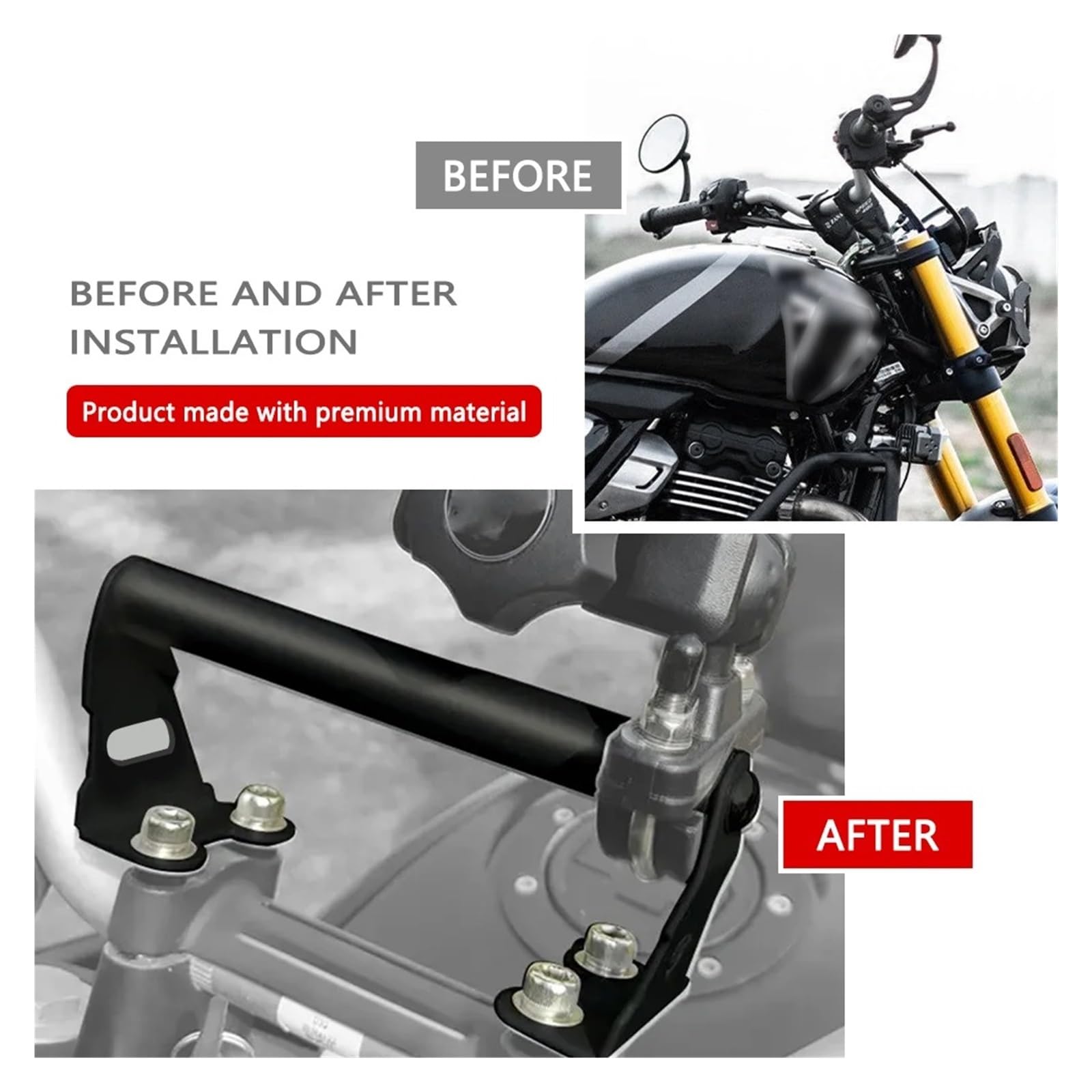 Porta Cellulare Motociclo Per Speed400 Speed ​​400x 2024 Per Scrambler 400 2024 Supporto Per Telefono Con Navigazione GPS Per Moto Staffa di navigazione(No logo)