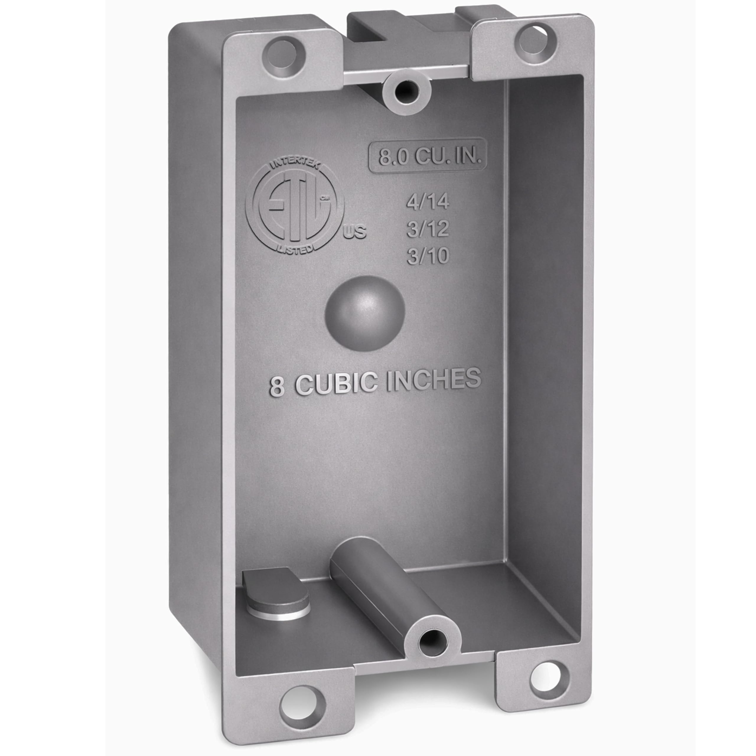 Shallow Electrical Box - 1-Gang PVC Remodel Box -1