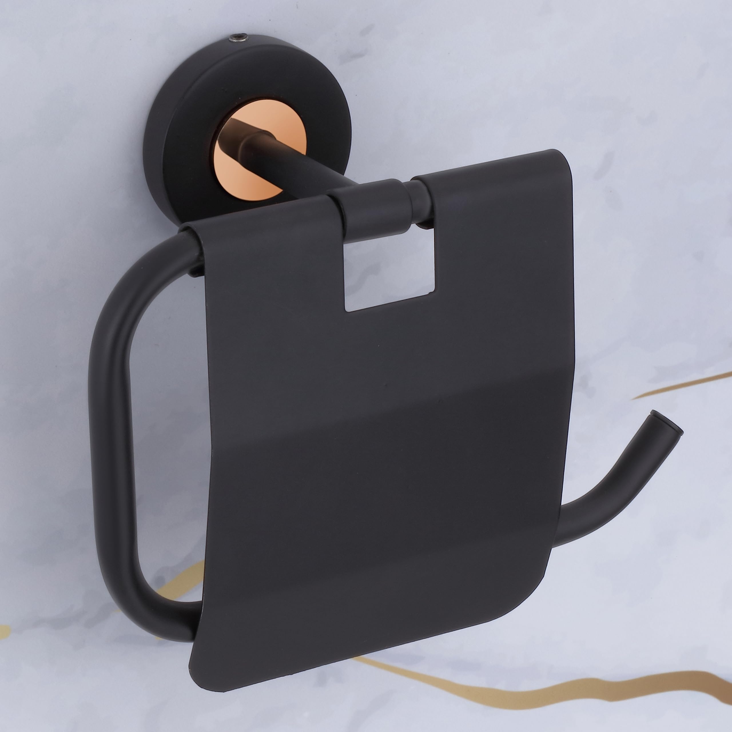 Plantex Brass with 304 Grade Stainless Steel Toilet Paper Roll Holder/Toilet Paper Holder in Bathroom Accessories - RDAB (Black) (B0C8VC9N7T) Amazon Price History, Amazon Price Tracker