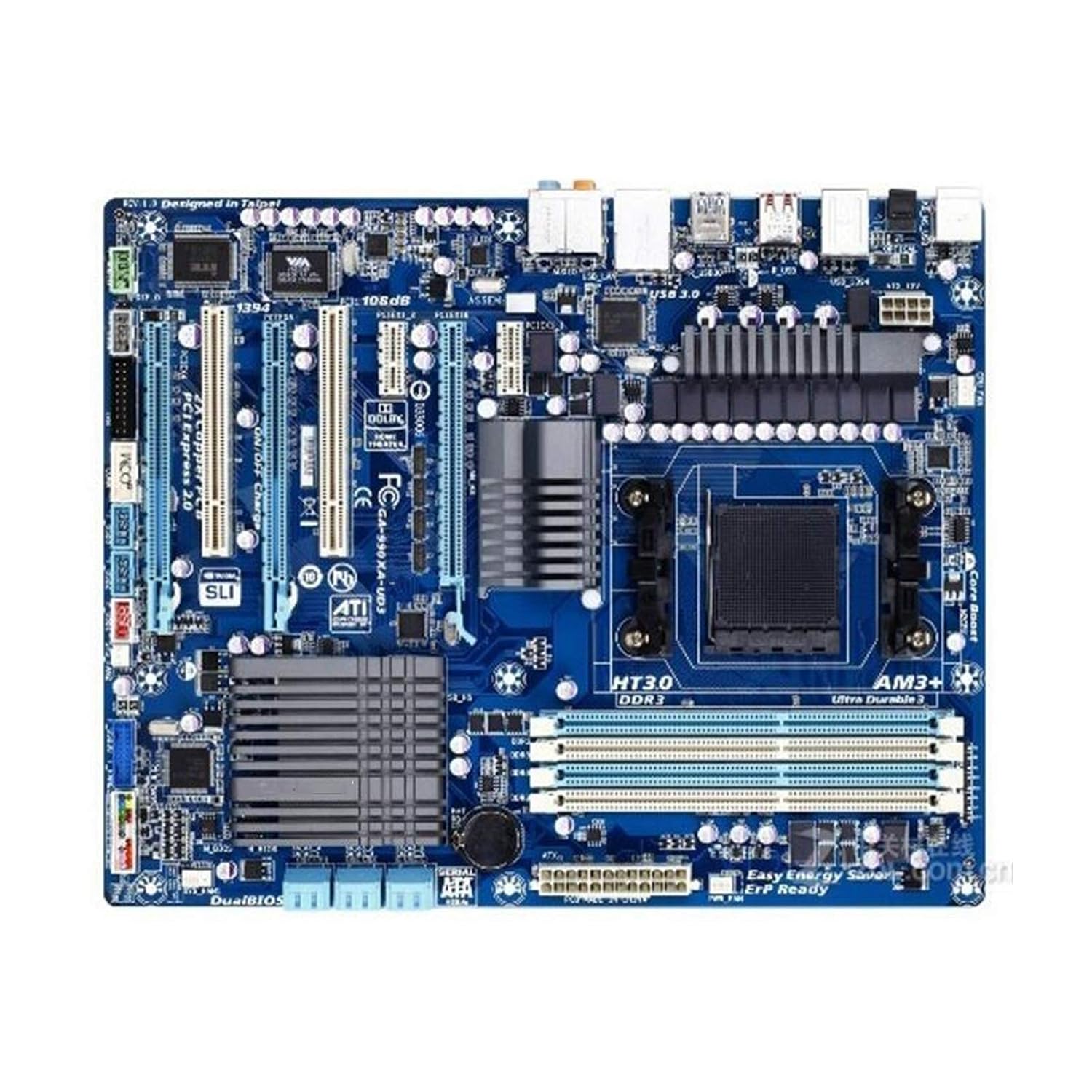 WEPL Computer motherboards Computer Motherboard Fit for Gigabyte GA-990XA-UD3 Desktop Motherboard for AMD 990FX Socket AM3 AM3 + DDR3