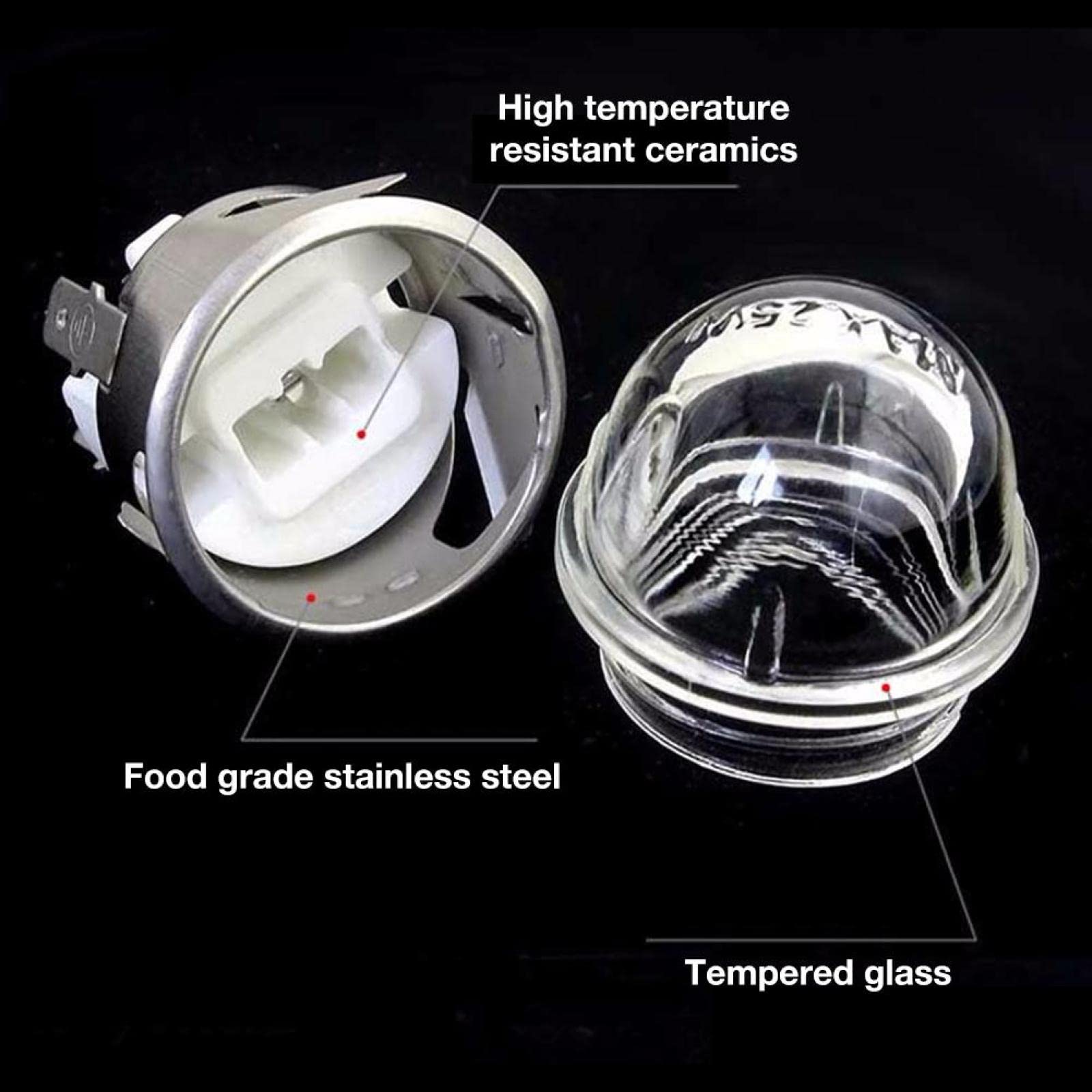Podstawa Lampy 220 V G9 Odporna Na Wysokie Temperatury Bezpieczna Oprawka Do Piekarnika Uchwyt Do Gniazda Oświetleniowego Do Żarówek Halogenowych G9,2 Szt