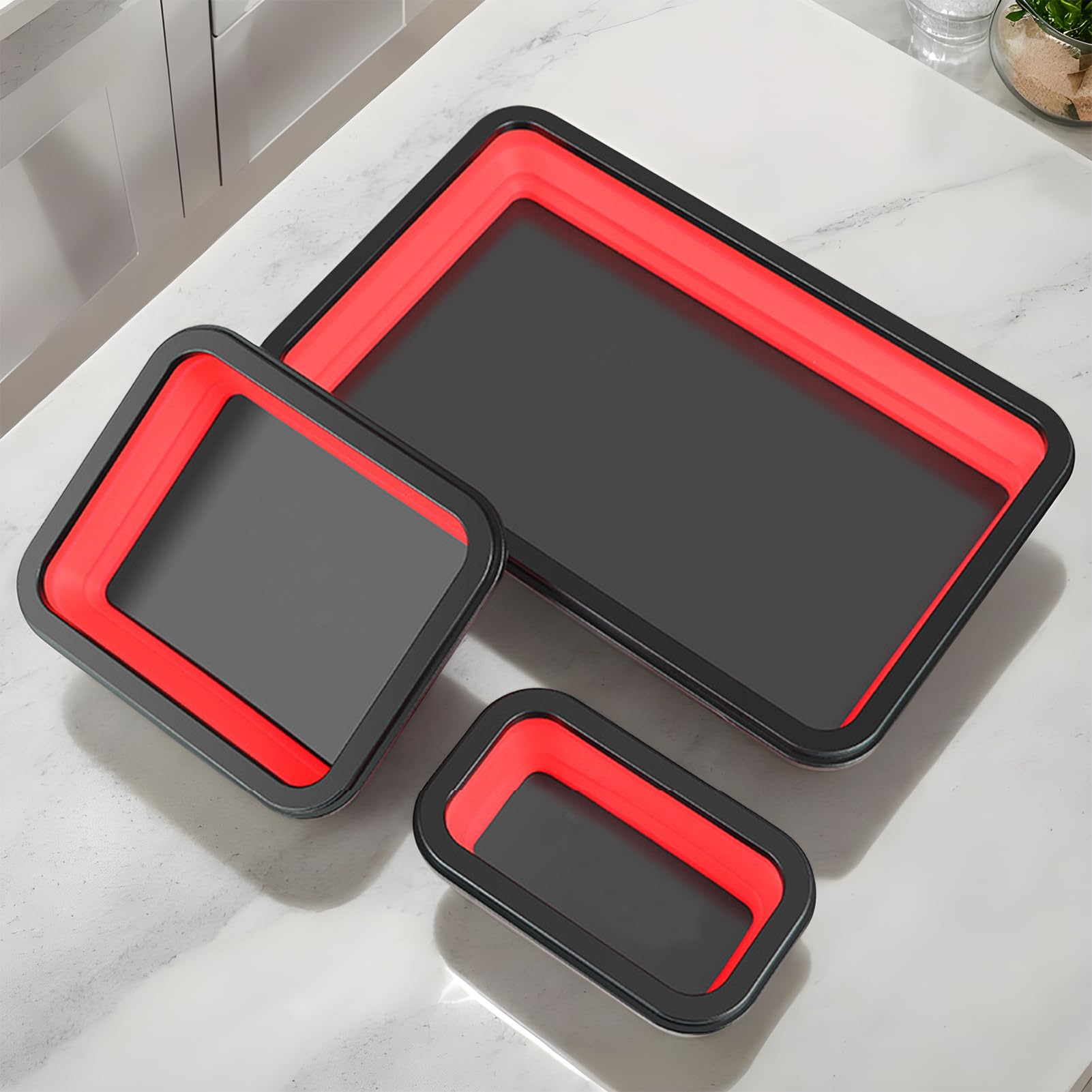 Vassoio Magnetico Pieghevole Silicone Magnetico Gestione Viti | Organizer per e Bulloni Per Meccanici, Garage, Officina, Riparazione e Manutenzione Auto