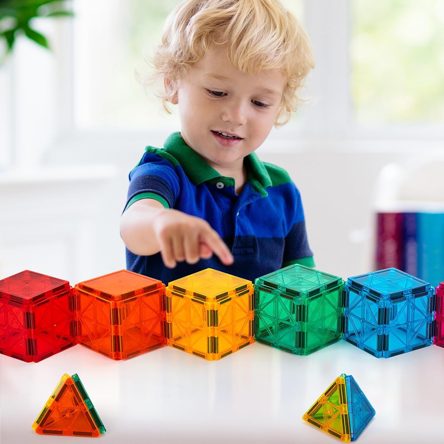 Storio 3D Magnetic Tiles Building Blocks for Kids 3-8 Years - 40 pcs | STEM Learning Educational Toy | Creative Construction Toys | Preschool Brain Development Toy | Birthday Gift for Boys & Girls — Amazon image 7