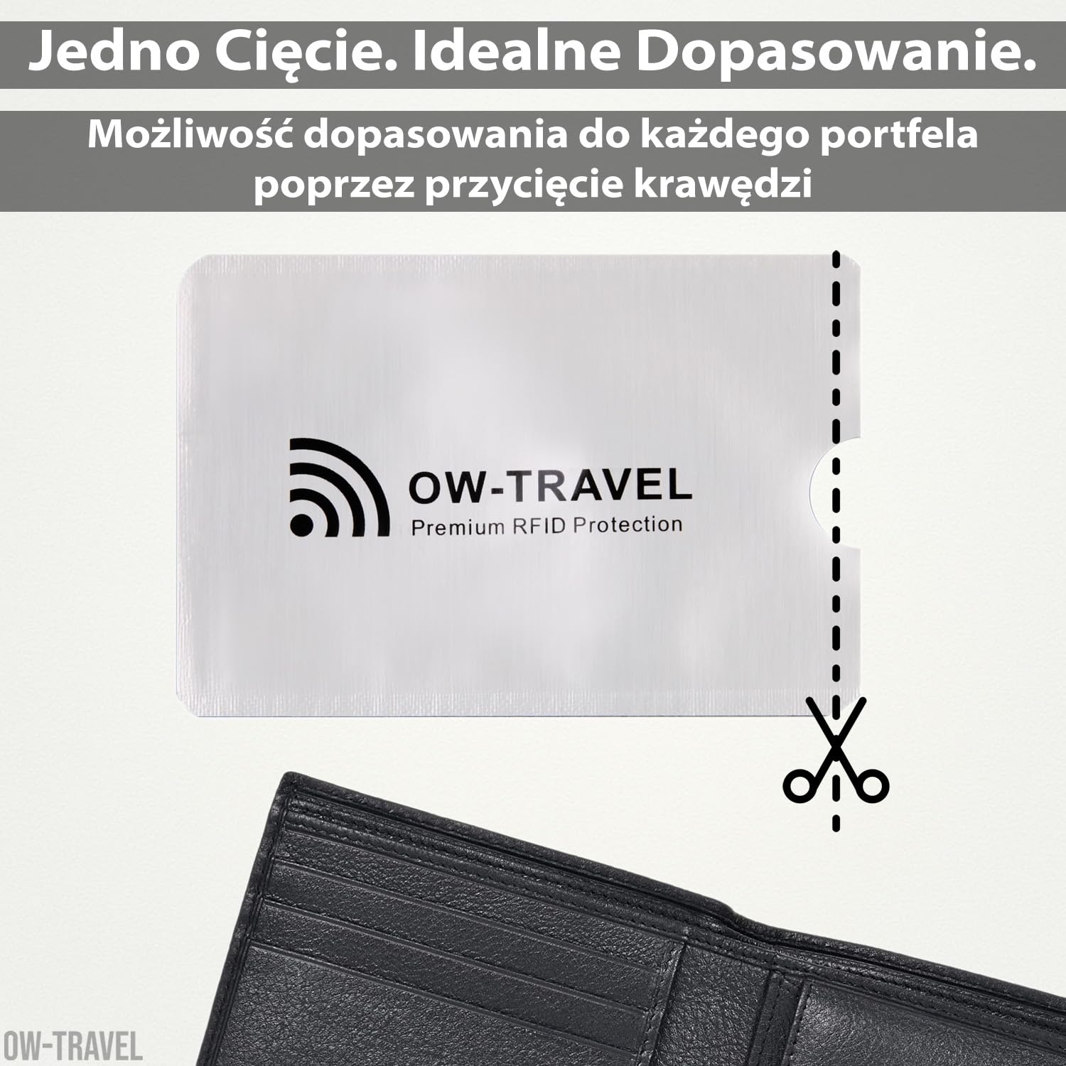 OW-Travel Etui na Karty RFID (10 Sztuk) I Etui na Paszportu (4 Sztuk) Ochrona Kart Zbliżeniowych. Blokada Karty RFID i Ochrona. Kartę Blokada Paszportu Bezpieczeństwa