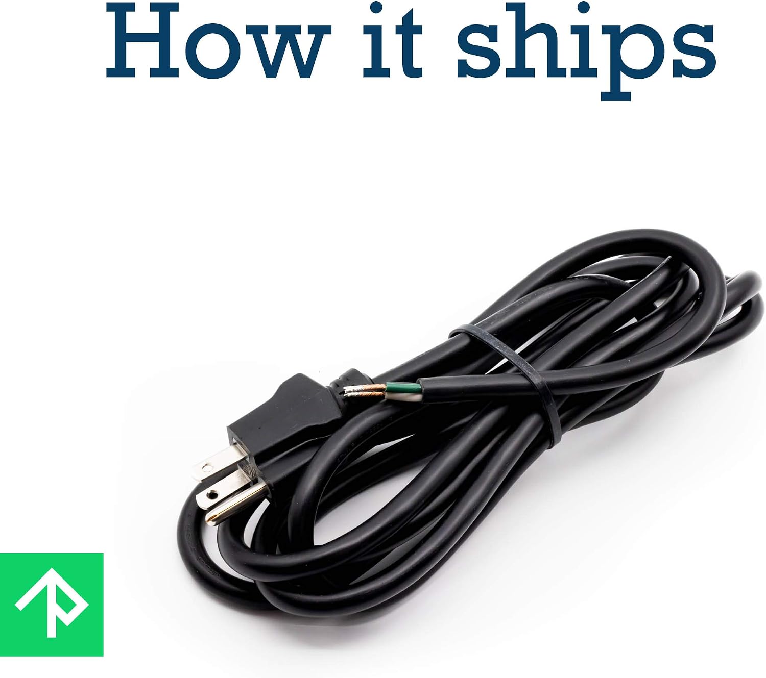 Replacement Power Tool Cords (8' ft, 16/3, Black, 2-Prong, Type A, 120V AC, 3-Conductor, UL Listed, 5.4kW, Drills, Sanders, Grinders, Chop Saws, Miter Saws, Vacuums, Appliances)