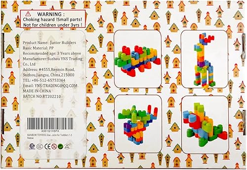 Miniatura 9 de RAINBOW TOYFROG Juguetes de bloques de construcción para niños pequeños, juguetes STEM de desarrollo educativo, juguetes de construcción de