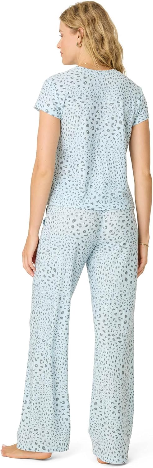 PJ Salvage womens [Amazon Exclusive] Airy Waffle Pajama 2-piece Pj Set - Image 10