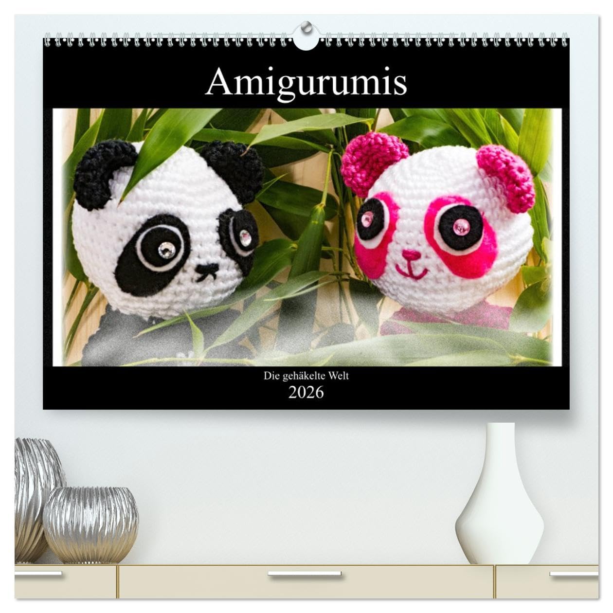 Amigurumi - Die gehäkelte Welt (hochwertiger Premium Wandkalender 2026 DIN A2 quer), Kunstdruck in Hochglanz: 12 Seiten mit verschiedenen Amigurumis (CALVENDO Hobbys)