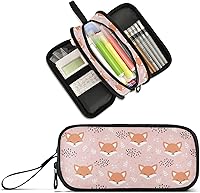 Vista 30 de Estuche personalizado con imagen y nombre con texto para lápices, estuche para bolígrafos para oficina y escuela, bolsa de almacenamiento grande