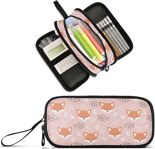 Miniatura 30 de Estuche personalizado con imagen y nombre con texto para lápices, estuche para bolígrafos para oficina y escuela, bolsa de almacenamiento grande