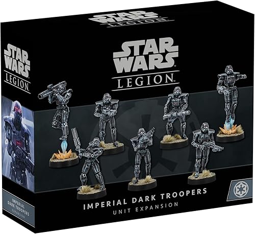 Asmodee Star Wars: Legion Imperial Dark Troopers Unit Expansion - Juego de miniaturas de mesa, juego de estrategia para niños y adultos, mayores de