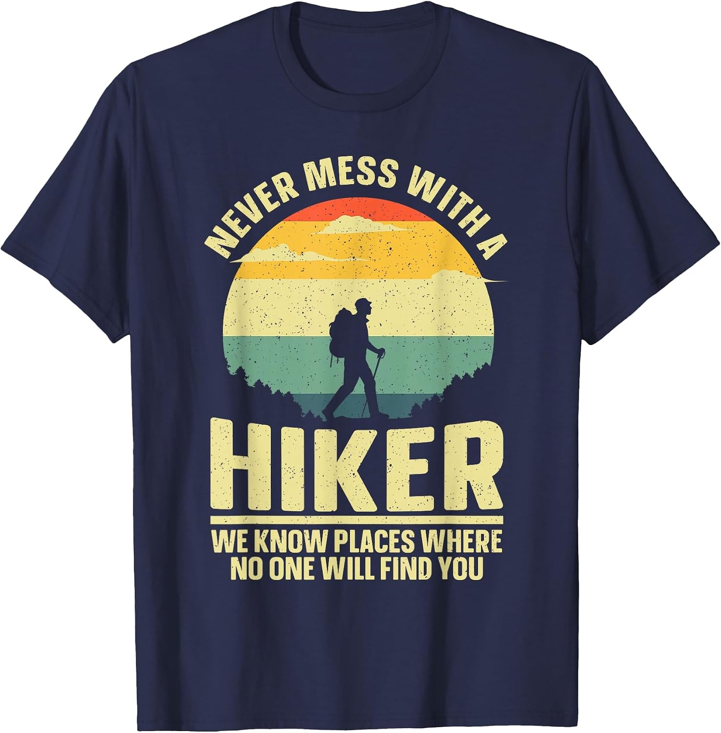 Best Hiking Art for Men Women Outdoor Hike Gear Hiker Hiking T-Shirt image 4