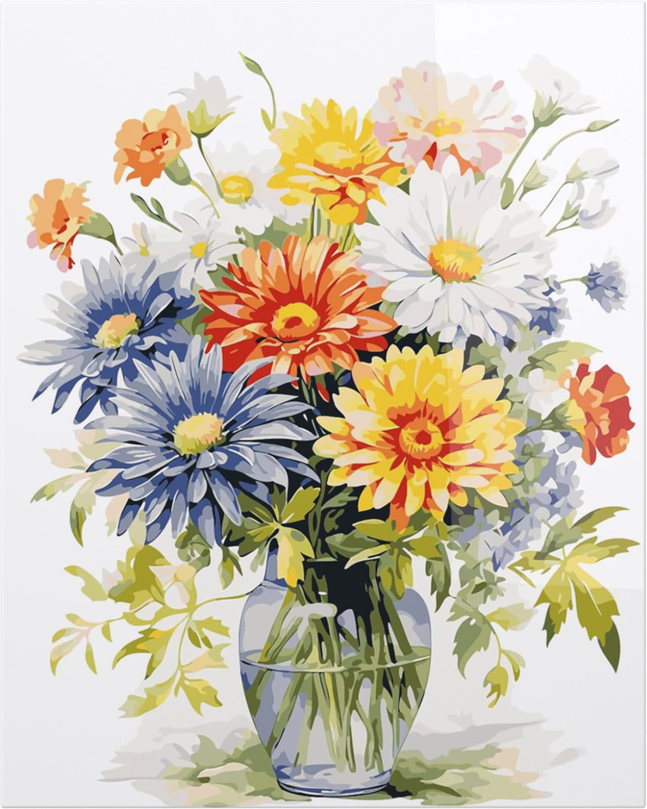 TOSTOG Dipingere con i Numeri Adulti Bovini delle Highlands Dipingi con i Numeri per Adulti vasca da bagno Paint by Numbers Kit per Principianti Decora la casa Regalo(30×40cm