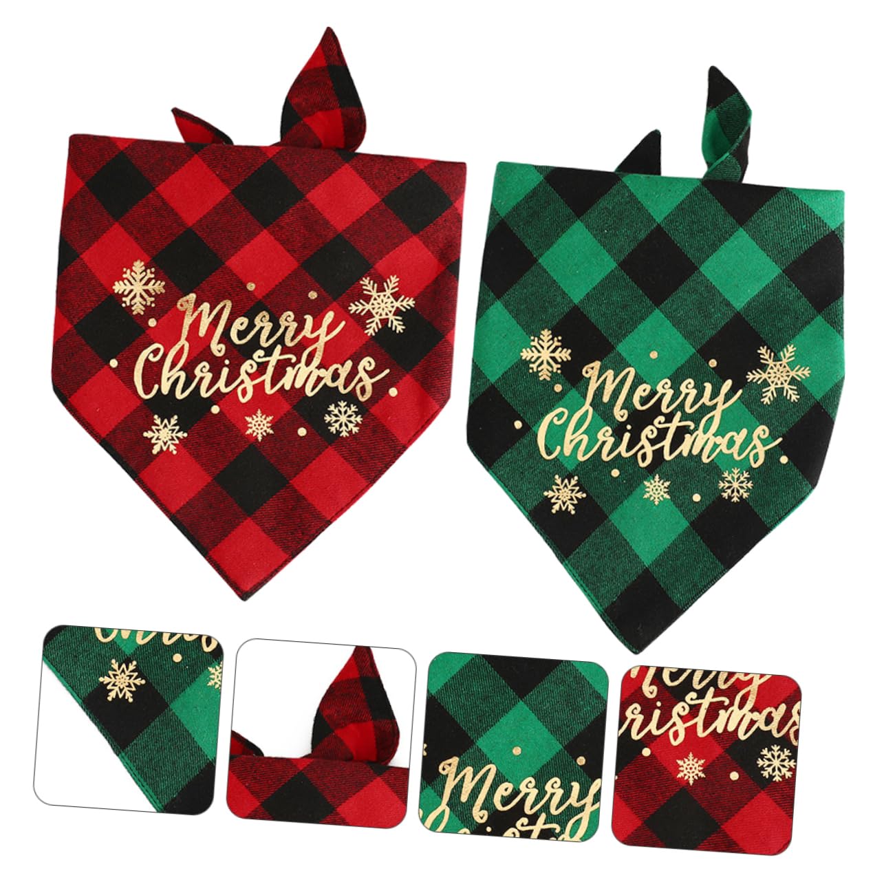 ABOOFAN 6pièces Bandanas De pour Chiens Écharpes Triangle Serviettes Saliva pour Animaux De Compagnie