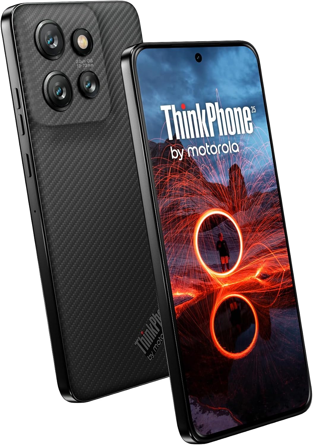 Motorola Thinkphone25 5G | 256GB + 16GB RAM + شاشة pOLED 120Hz + شحن 68W + Dimensity 7300 - Carbon Black