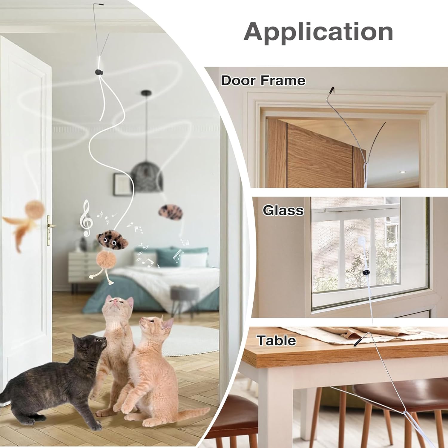 Aidiyapet Cat Toys for Indoor Cats Adult Kitten, Interactive Door Hanging Catnip Toy, Self-Play Chasing Exercise Entertain Cat Toy - for Hunting Exercising Eliminating Boredom, All Breed Sizes (Grey) 4 715vHdSQmHL. AC SL1500