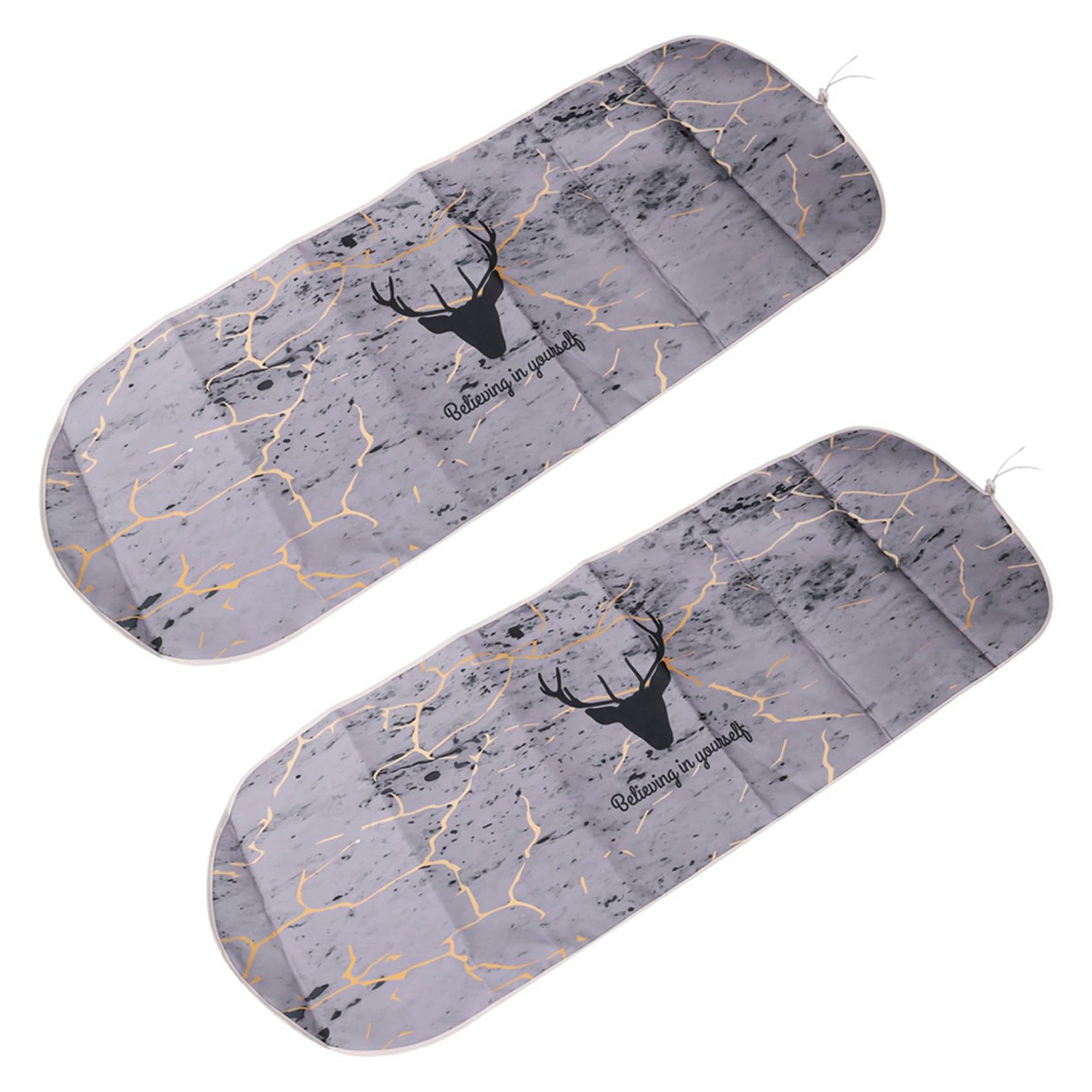 Hndhbfgrt 2pcs 140x49CM Fabric Marbling Ironing Board Cover for Ironing Cloth Guard Protect Delicate Garment Easy Fitted 5