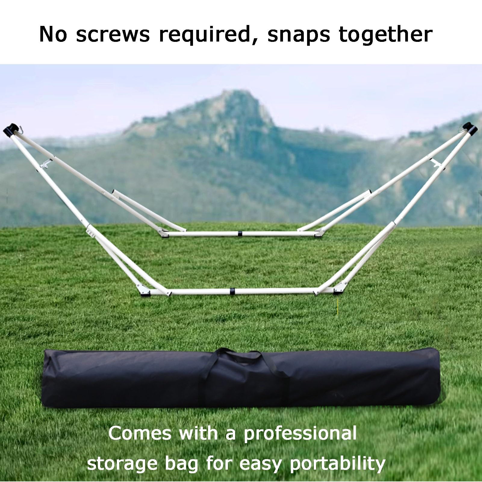 Générique Support De Hamac, Capacité De Charge 350 Kg, Support De Balançoire Pliable Et Peu Encombrant,for Jardin Et Terrasse (Support Uniquement)
