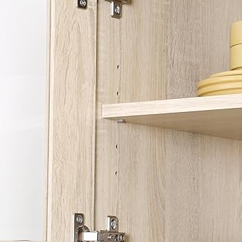 Amazon｜不二貿易 レンジボード付き食器棚 キッチン収納 ハイ