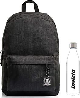 Zaino Carlson 2Tone Invicta Nero + Borraccia bianca