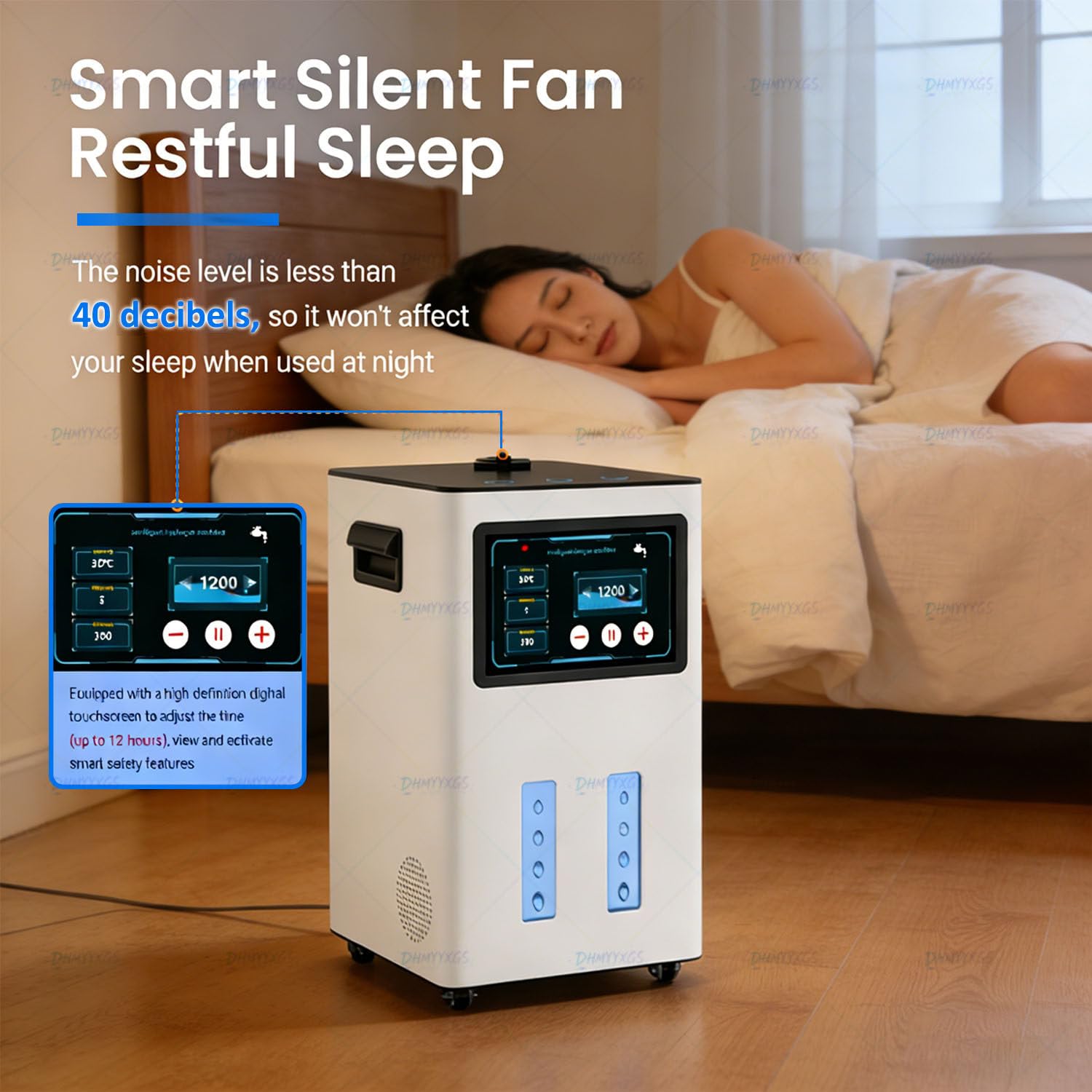 Concentrador Oxígeno Portátil Hogar,Nebulizador Oxígeno 2 En 1,93% Pureza,Función Atomización & 45dB Silencioso,Suministro Continuo,para Terapia Respiratoria & Recuperación 1500ml