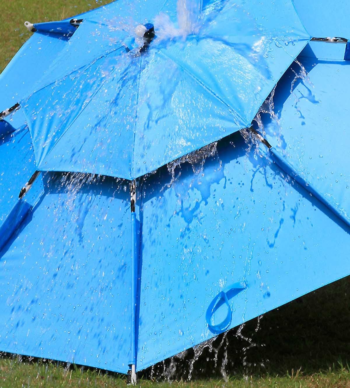 Sombrilla de playa shade Parasol Pesca de aire libre protección contra lluvia Sombrilla de Protección UV Doble Transpirable sombrilla de jardín Plegable