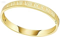 Roman Numeral Series Glossy Roman Numeral Bracelet Fashion Bracelet for Men and Women Gold silver rose gold three-color