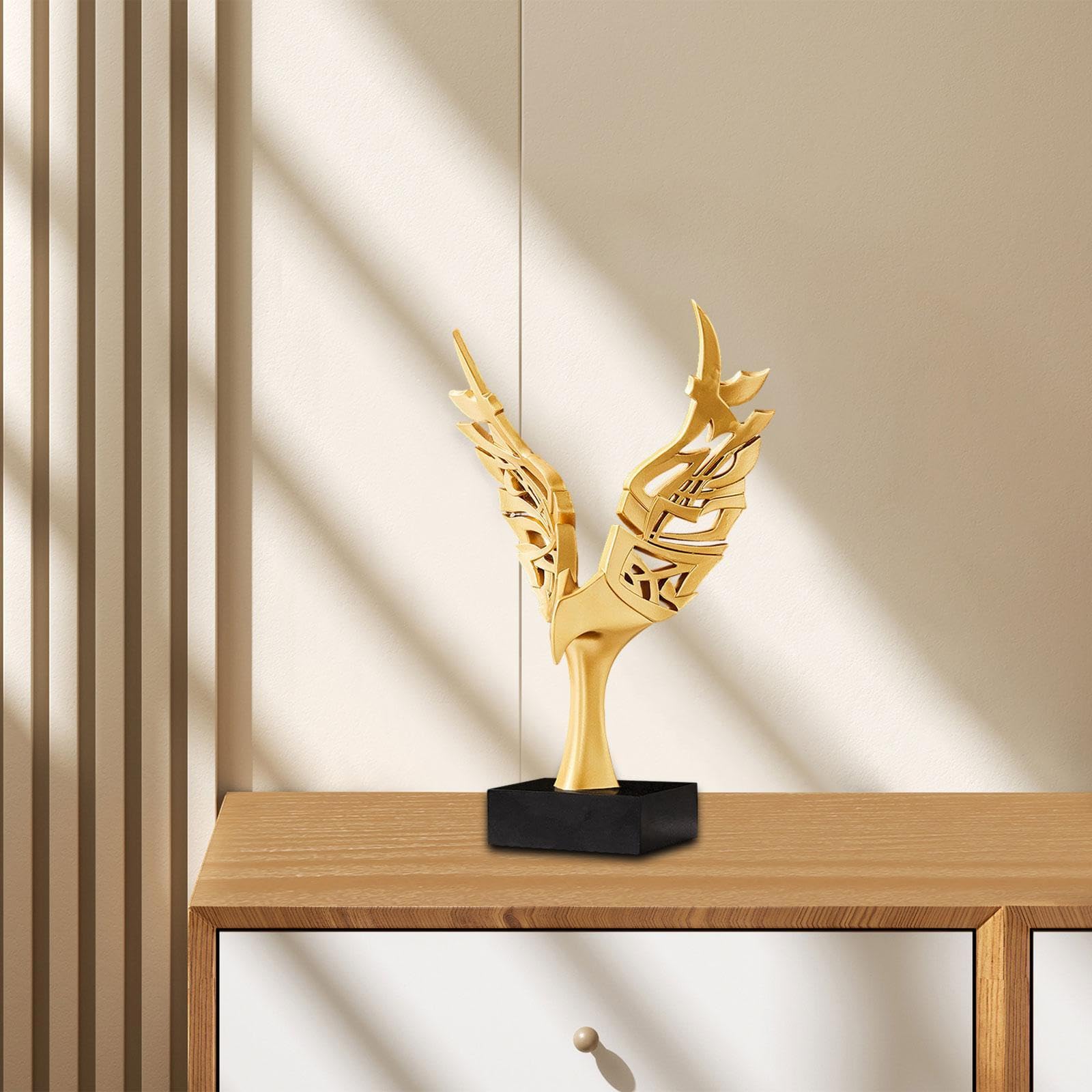 ZXQUEGF Statua orła figurka zwierzątko rzemiosło antyczna kolekcjonerska statua z żywicy ozdoba na biurko salon dekoracja do pokoju dziennego