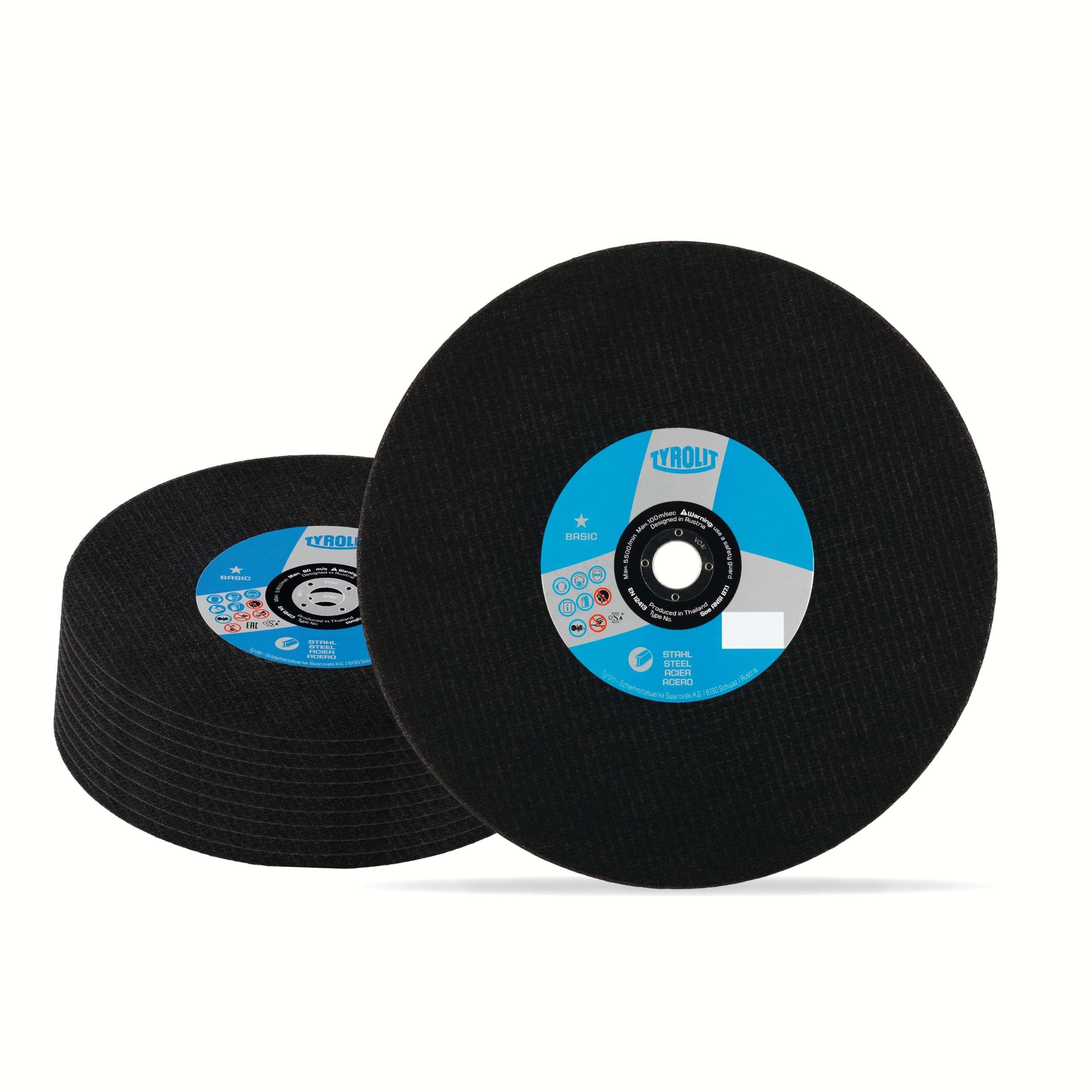 Tyrolit 41h Disco de corte recto, tejido unidas, tamaño 350 x 4,0 x 20, VE: 10 pieza, 1 pieza, 223042