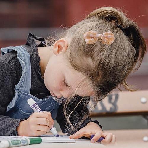 Miniatura 4 de Lindas pinzas para el pelo para niñas, 9 piezas de pasadores de pelo con broches de presión totalmente forrados, cocodrilo, conejo, accesorios