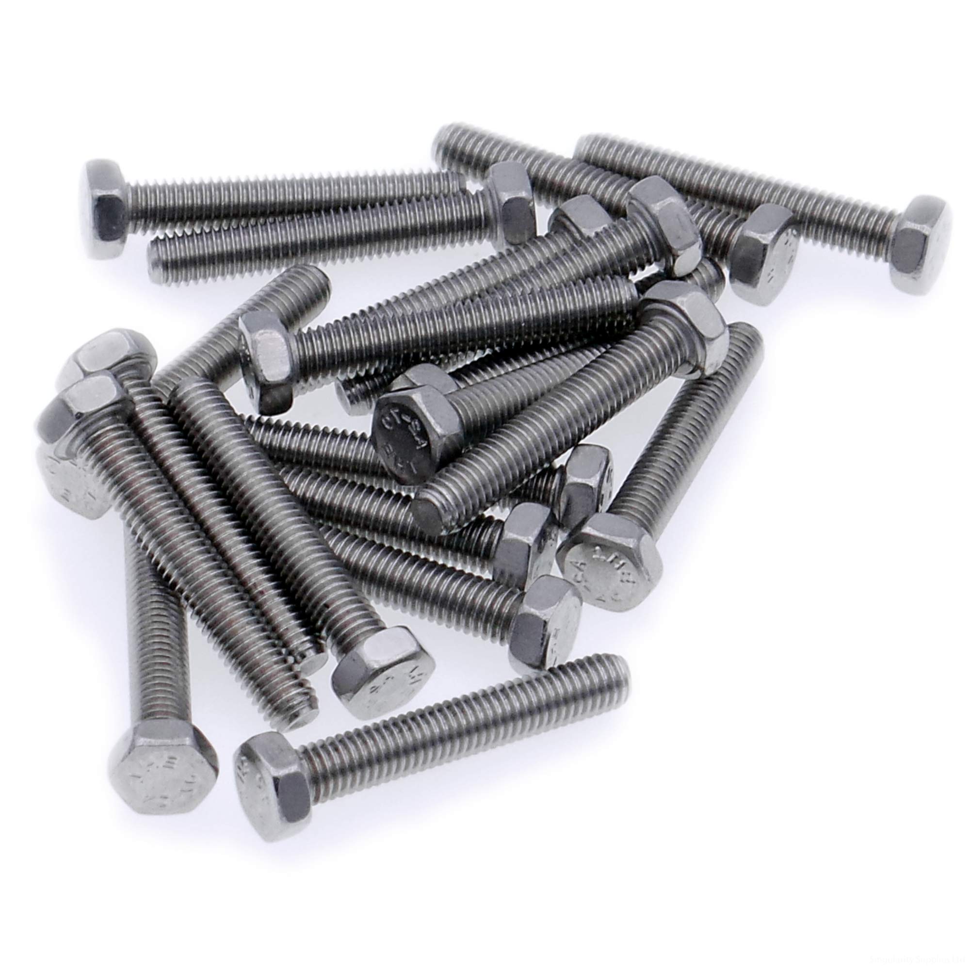 Singularity Supplies M3 (3Mm X 16Mm) Hex Bolt (Fully Threaded Setscrew) - Stainless Steel (A2) (Pack Of 20)