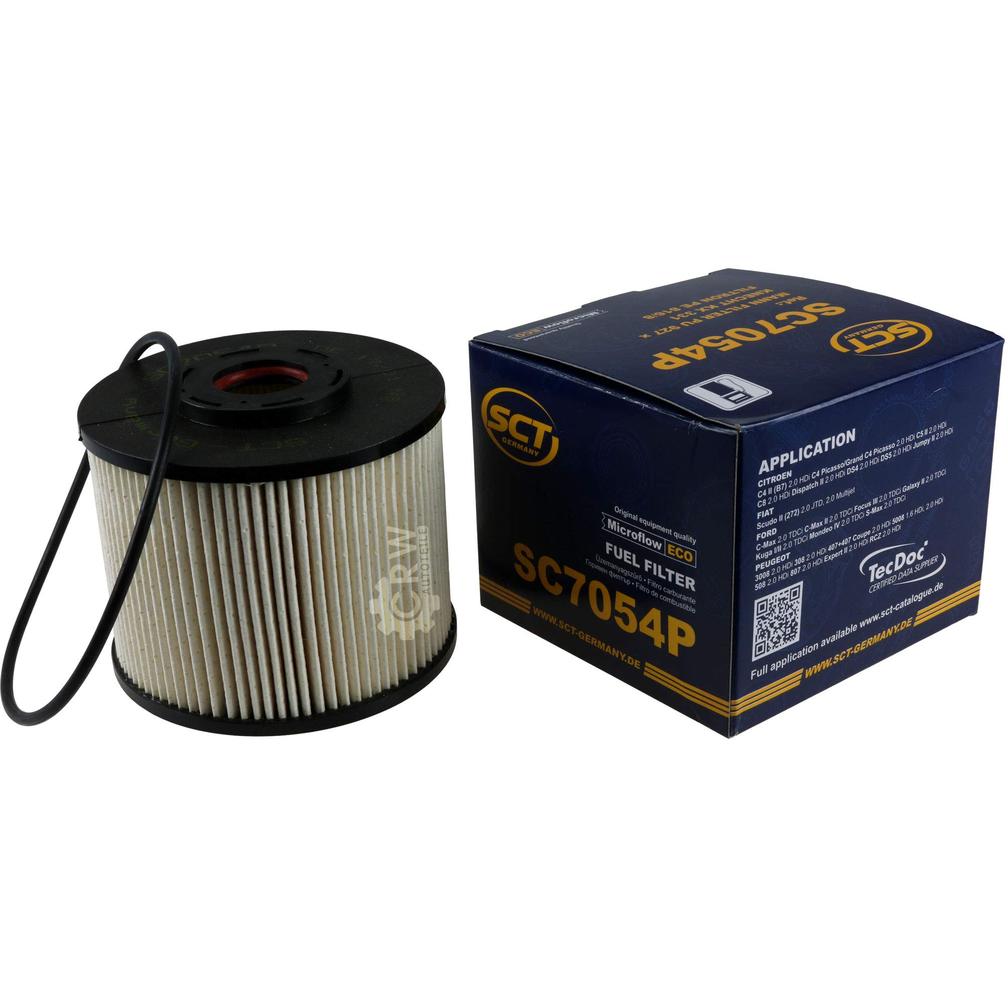 QR-Parts Set 85499506 SC 7054 P 10 filtros de combustible diesel y gasolina SCT originales