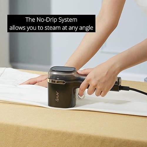 Miniatura 6 de SALAV Quicksteam - Vaporizador portátil de mano para ropa, 10 segundos de tiempo de calentamiento rápido, elimina arrugas en ropa y telas, sin goteo
