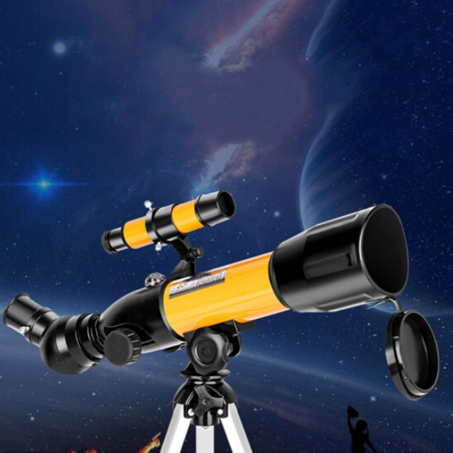 Telescope 50/360 mm Refractor Telescopes 5x20 Finder Mirror Multilayer Coating 42x52x27cm Suitable for Outdoor Adventure Astronomical Research Night Scene Enthusiasts