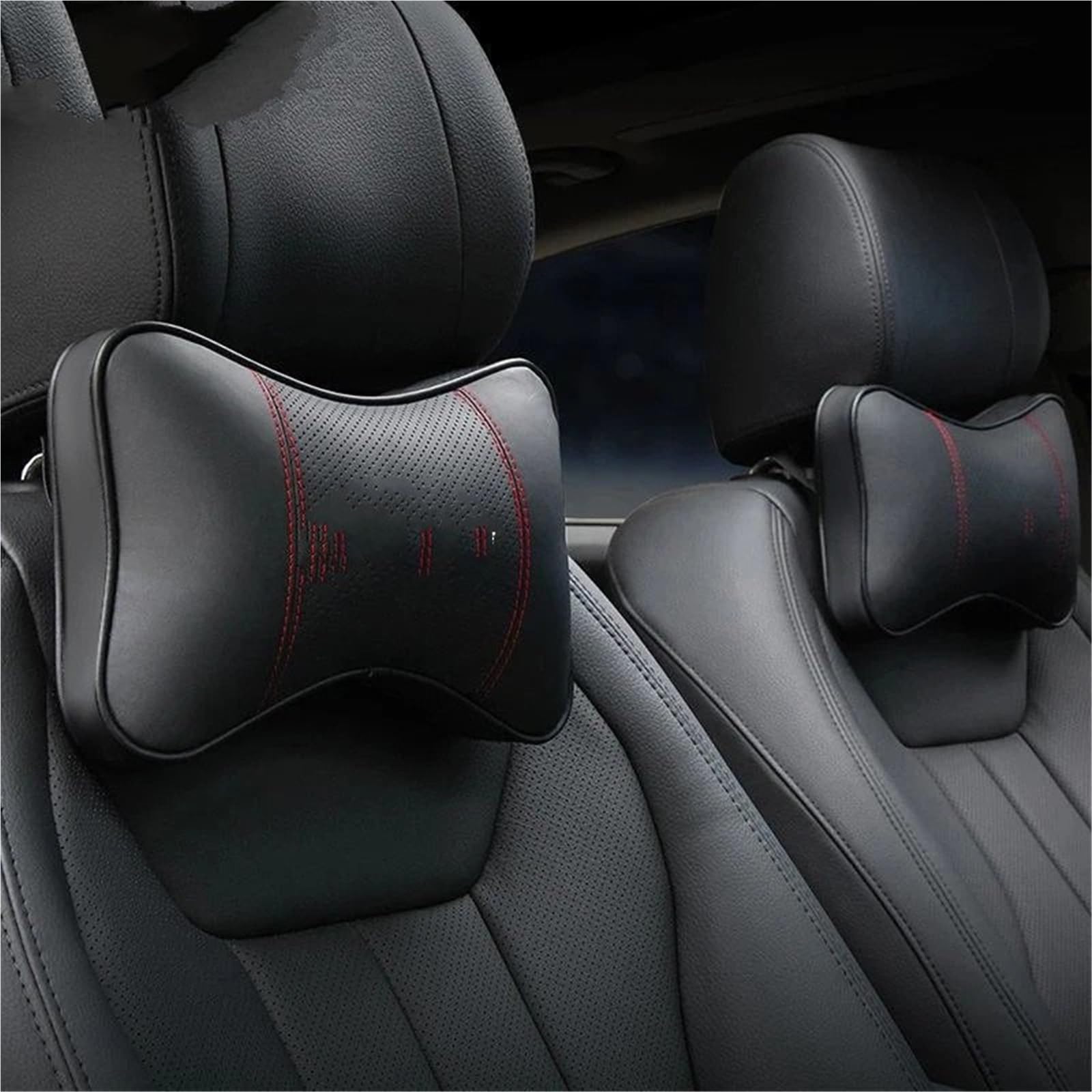 Reposacabezas Coche Cojin Compatible con Bmw accesorio asiento de coche almohada para el cuello reposacabezas cojín protección hombreras(D)